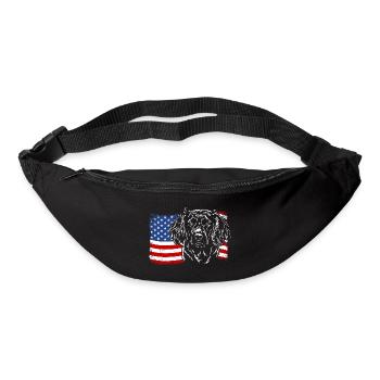 Chien de caille allemand Amérique Flag Dogs Wilsigns - Sac banane - noir - Devant