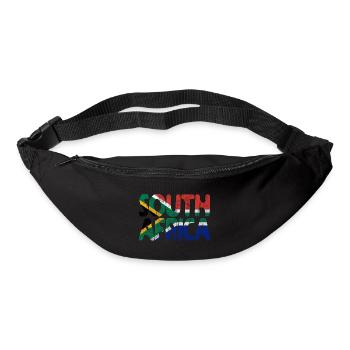 Afrique du Sud Afrique du Sud drapeau Afrique vacances voyage - Sac banane - noir - Devant