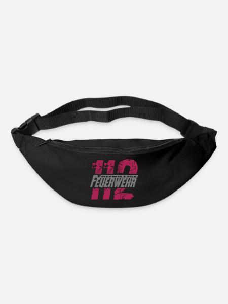 112 Freiwillige Feuerwehr - Gürteltasche - Schwarz