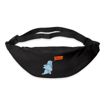 Pinguin Sprechblase - Gürteltasche - Schwarz - Vorne