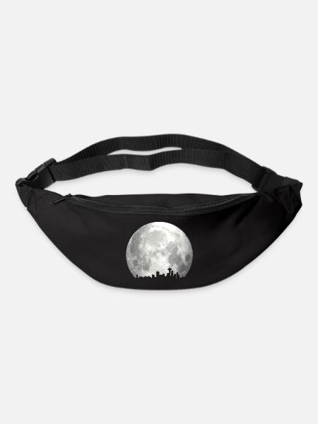 full moon skyline - Bum bag - black