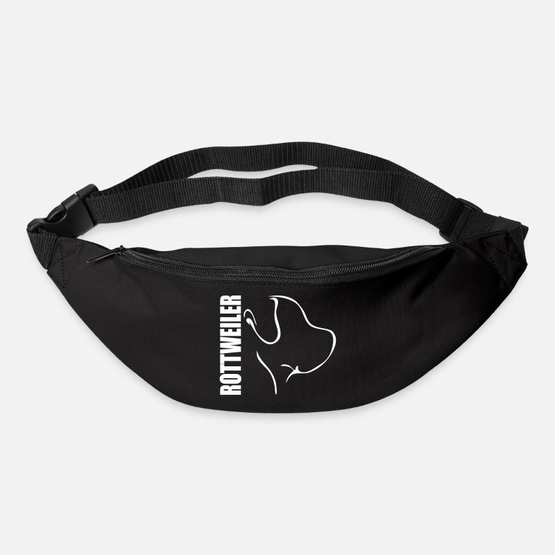 ROTTWEILER PROFIL Wilsigns Hunde Hund Rottie Rotti - Gürteltasche - Schwarz