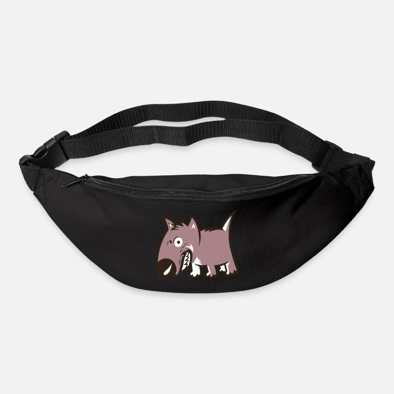 Bull Terrier - Sac banane - noir