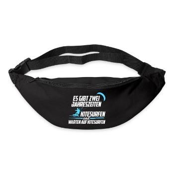 Kitesurfen Jahreszeiten - Gürteltasche - Schwarz - Vorne