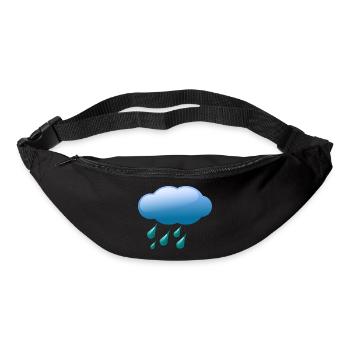 Wolken,Wetter,Regen - Gürteltasche - Schwarz - Vorne