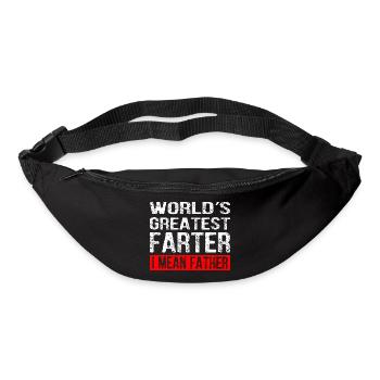 World's Greatest Farter I Mean Father - Bum bag - black - Front