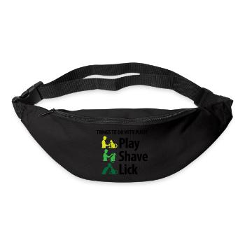 Les choses que vous pouvez faire avec une chatte. - Sac banane - noir - Devant