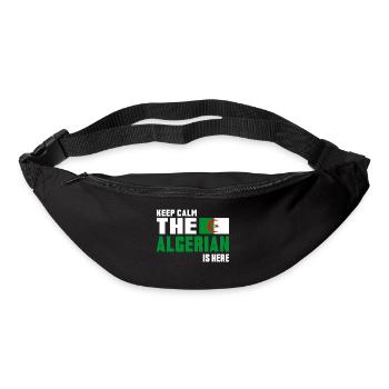 Keep calm Algerien / Geschenk Flagge Nordafrika - Gürteltasche - Schwarz - Vorne