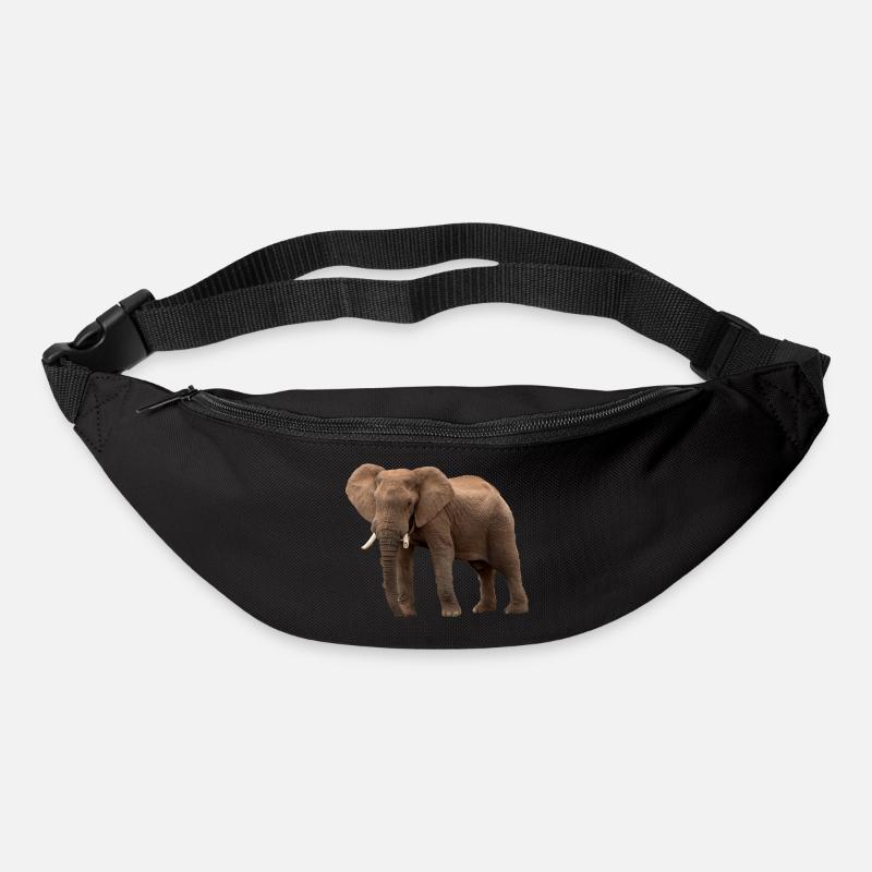 Elefant - Gürteltasche - Schwarz