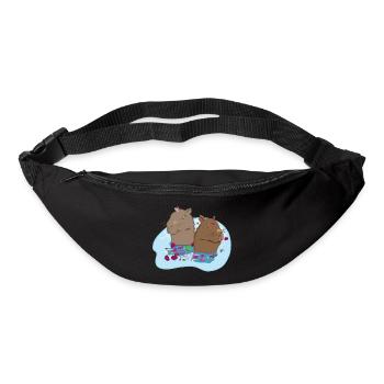 Capybaras in love - Bum bag - black - Front