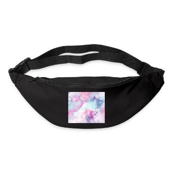 Impression aquarelle - Sac banane - noir - Devant