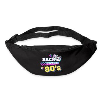Back to the 90s 90er Jahre Retro - Gürteltasche - Schwarz - Vorne