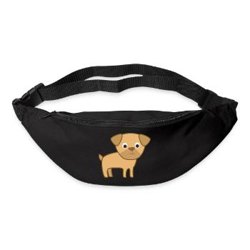 Cute dog - Bum bag - black - Front