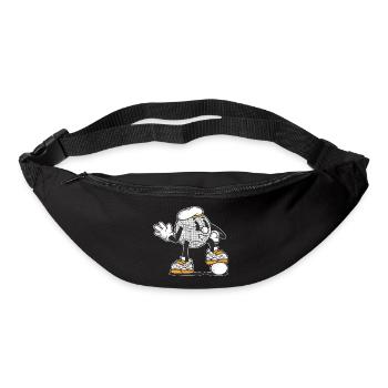 Tenue de pétanque boule pour boule bouler - Sac banane - noir - Devant