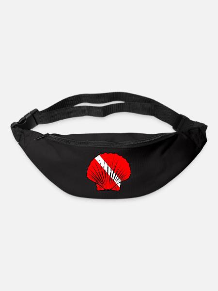 Jakobsmuschel - Gürteltasche - Schwarz