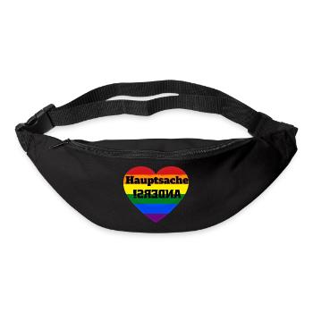 HAUPTSACHE ANDERS! - Gürteltasche - Schwarz - Vorne