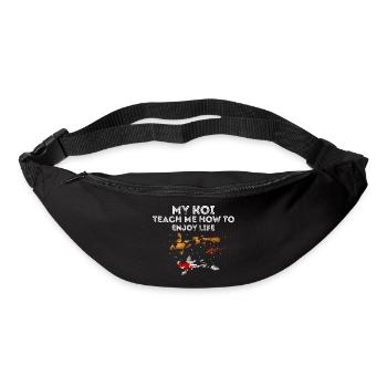Mes Koi m’apprennent à profiter de la vie géniale - Sac banane - noir - Devant