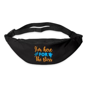I'm here for the boss - halloween humor - Bum bag - black - Front
