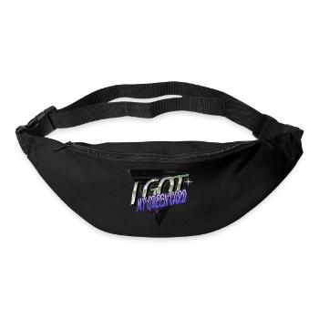 alien puns alien loving kid aliens funny gift - Gürteltasche - Schwarz - Vorne