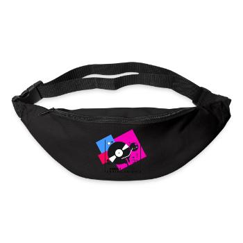 colorful turntablesnights2 - Bum bag - black - Front