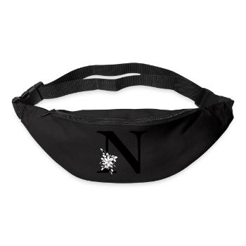 Buchstabe N - Gürteltasche - Schwarz - Vorne