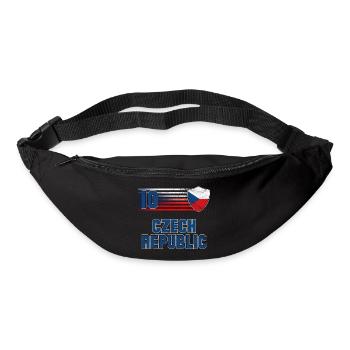 Tschechische Republik Fußball Mannschaft - Gürteltasche - Schwarz - Vorne