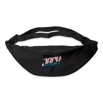 doggie lustiger spruch lieben weihnachten - Gürteltasche - Schwarz - Vorne