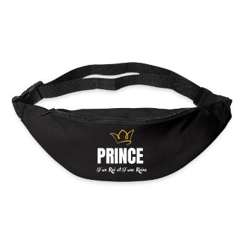 prince d'un roi et d'une reine - Sac banane - noir - Devant