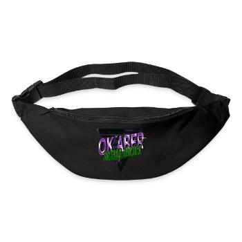 frühaufsteher müdigkeit cool geburtstagsgeschenk - Gürteltasche - Schwarz - Vorne