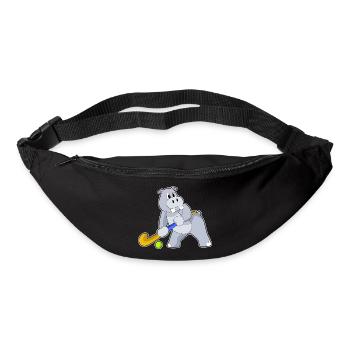 Hippopotamus Hockey sur gazon Stick - Sac banane - noir - Devant