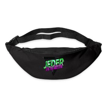 gesundes essen gesundheit essen - Gürteltasche - Schwarz - Vorne