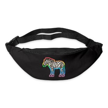 Zebra - Gürteltasche - Schwarz - Vorne