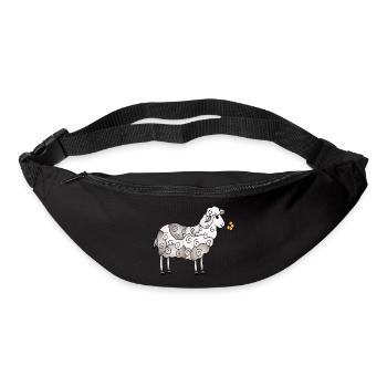 Schaf - Gürteltasche - Schwarz - Vorne