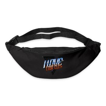 Citation drôle Défense animale Animal Geek Heureux - Sac banane - noir - Devant