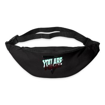 pet cat cartoon cat funny quote kitten - Gürteltasche - Schwarz - Vorne