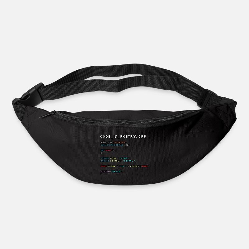 Code is Poetry.CPP - Bum bag - black