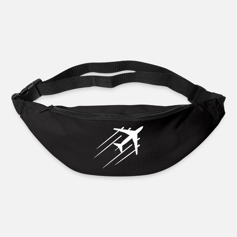 Avion - Sac banane - noir