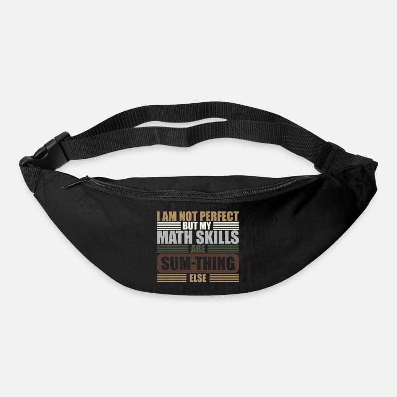 Professeur de mathématiques Sum-thing Funny Equation - Sac banane - noir