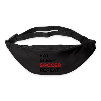 EAT - SLEEP - SOCCER - Repeat - Gürteltasche - Schwarz - Vorne