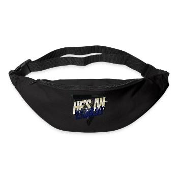 beard gang dinosaurs sayings awkward funny gym - Gürteltasche - Schwarz - Vorne