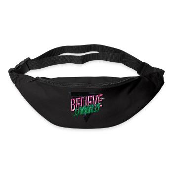 awesome funny quote animal bday dino dinosaur moon - Gürteltasche - Schwarz - Vorne