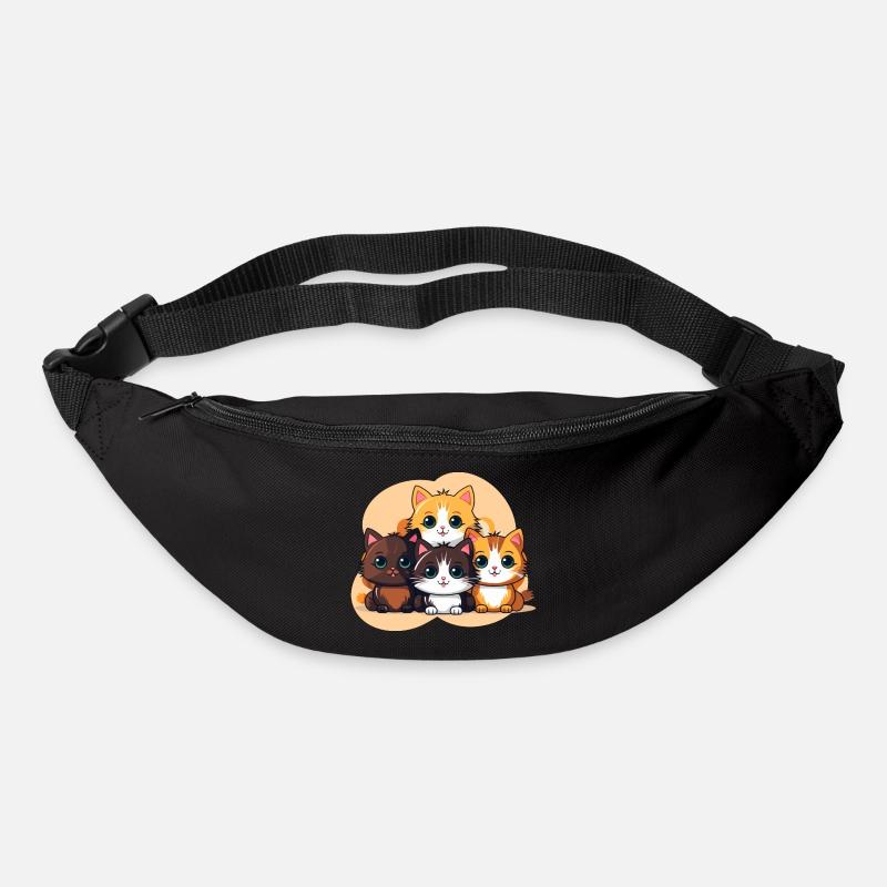 Adorable kittens - Bum bag - black