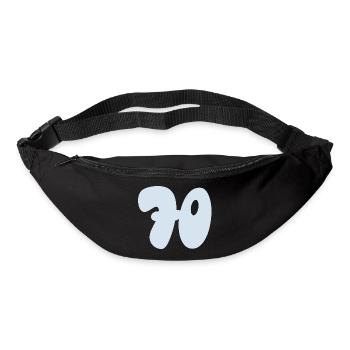 Number 70 pastel blue - Bum bag - black - Front