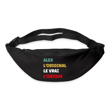 alex33 - Sac banane - noir - Devant