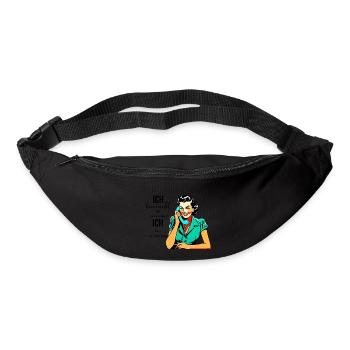 Retro woman housewife sarcastic design - Gürteltasche - Schwarz - Vorne