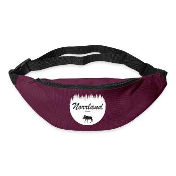 Norrland Sweden Region Holiday Moose Sticker - Bum bag - burgundy - Front