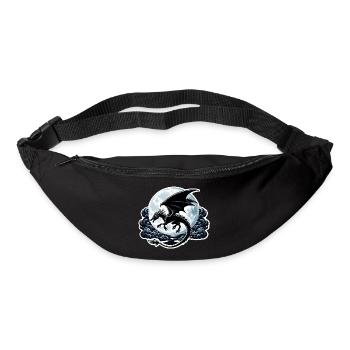 Mystische Drachen-Silhouette - Gürteltasche - Schwarz - Vorne