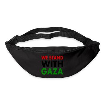 We stand with palestine - Bum bag - black - Front