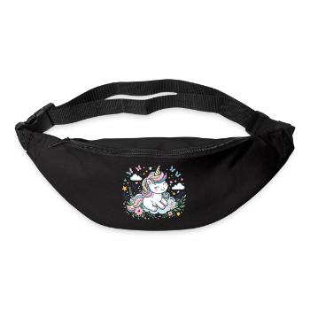 Cute unicorn - Bum bag - black - Front