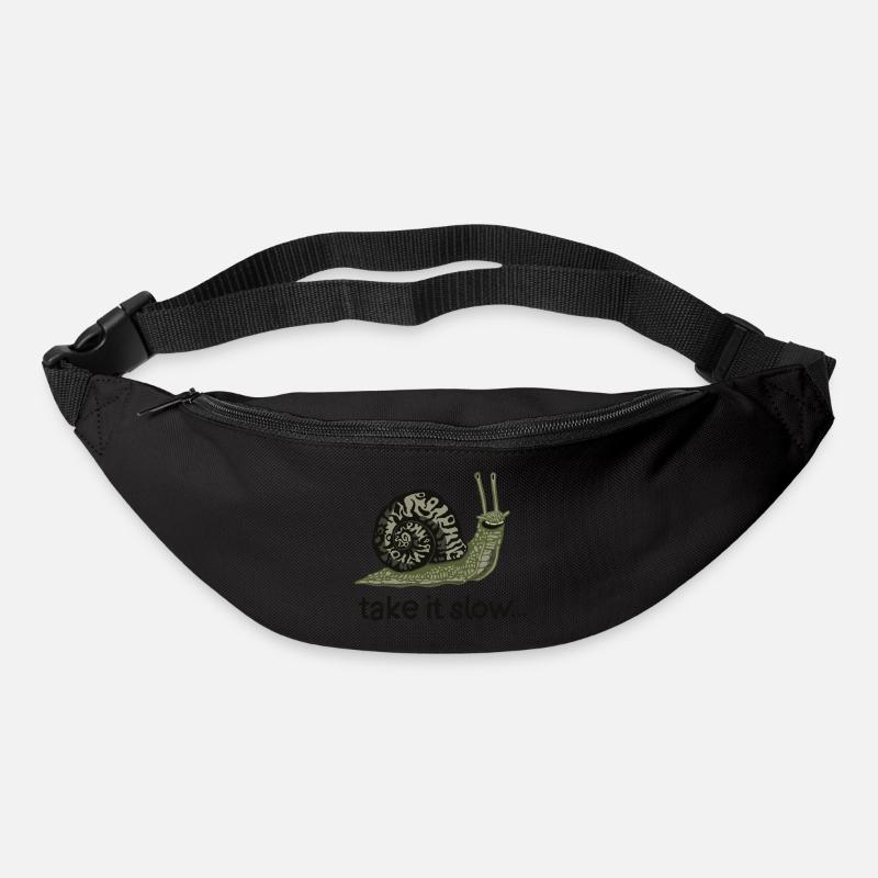 Schneck (Take it slow) - Gürteltasche - Schwarz